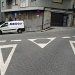 Plaça Germanes Maestre. Confluència del carrer de Josep Anselm Clavé i Revall
