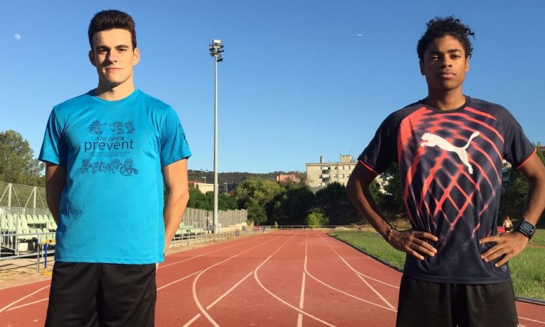 Els atletes del MAC, LLuís Casanova i Carlos Antunes, participen al Campionat d’Espanya