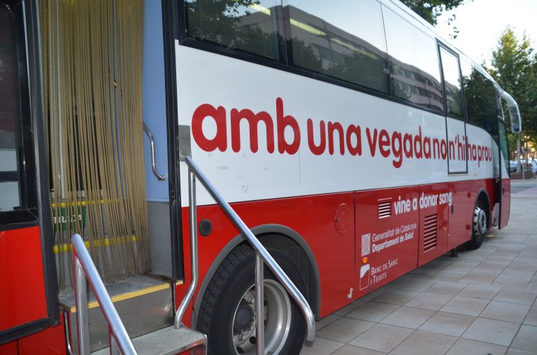 Donació de sang a Martorell aquest cap de setmana, amb reserva prèvia en línia