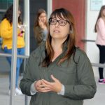 Bàrbara Lligadas (ERC). Acte del referèndum de l'1-O