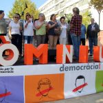 Crida per la democràcia. Acte d'Òmnium Cultural. Rambla de Les Bòbiles