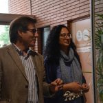 L'alcalde Xavier Fonollosa i la regidora Míriam Riera visiten centres de votació