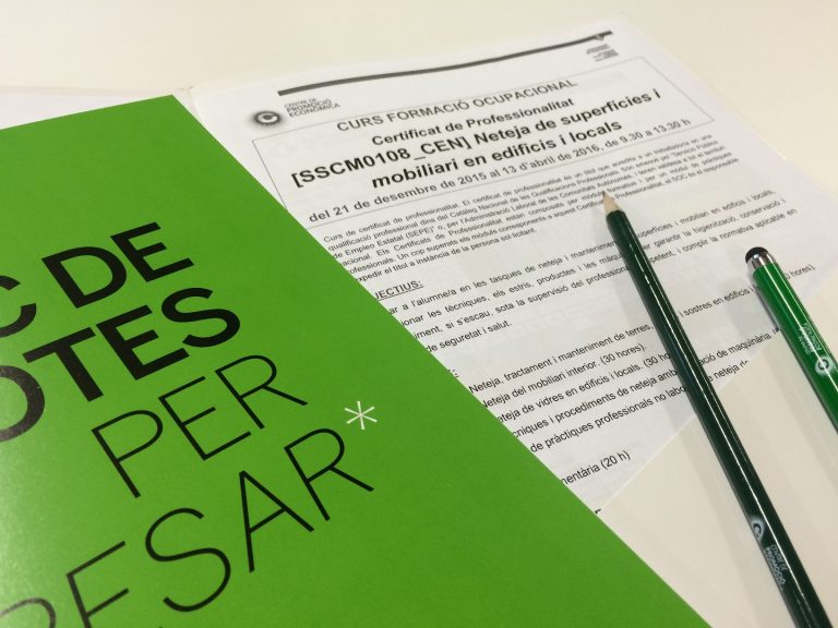 Preinscripció oberta als nous cursos de formació ocupacional 2017-2018