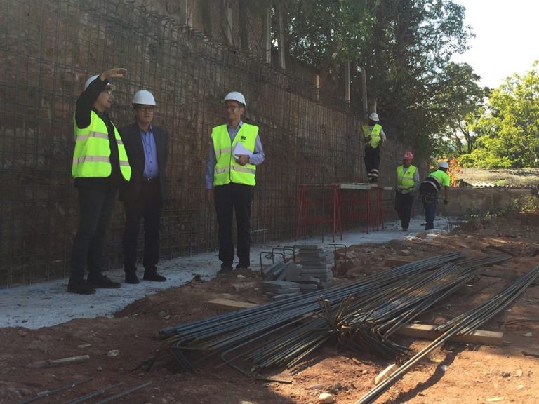 Les obres del nou Pavelló Esportiu Municipal prenen forma i s’ajusten al calendari previst