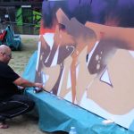 Panells dels Amics de l'Art al passeig de Catalunya. IntARTvencions