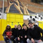 Alejandro Fernández, Paco Arasa, Gonzalo Alonso, Mho Dueñas i Eduardo Hermida, davant la seva creació a 'IntARTvencions'