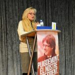 Miting de Junts per Catalunya. Maria Teresa Casanovas. Eleccions 21D. Casa de Cultura La Vila