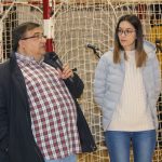 Jordi del Amo, president CB La Mercè, i Belén Leiva, regidora Esports