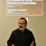 Alfred Mauri, vicepresident del CEM. Xerrada 'Retrobem la vil·la romana de Martorell' a El Círcol. Òmnium Cultural