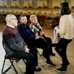 Moment del rodatge a El Progrés