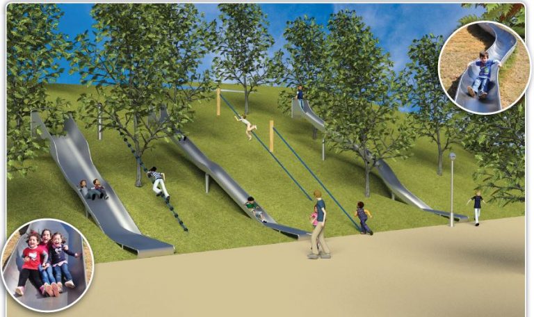 El Parc d’Europa, un espai adaptat perquè tots els infants juguin junts