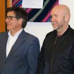 L'alcalde Xavier Fonollosa i el regidor de Cultura, Sergi Corral