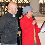 El regidor de Cultura, Sergi Corral i l'autora Rosa Grau