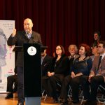 Sergi Corral, regidor de Cultura de l'Ajuntament. Final del 2n Concurs de Cant Josep Palet
