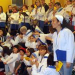 Caramelles. A primer terme, Mercè Miró, creadora de la cançó 'Caramelles llibertat'