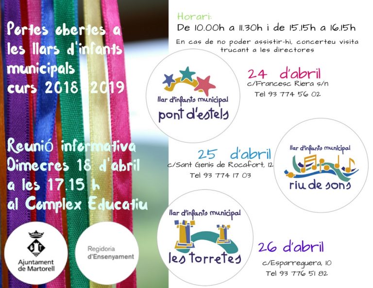 Reunió informativa al Complex Educatiu sobre la preinscripció a les llars d’infants municipals