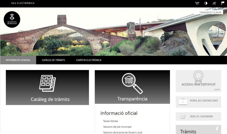 Martorell obté el 100% de puntuació en transparència en l’índex Infoparticipa de la UAB