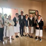 Lliurament de roses al Sagrat Cor
