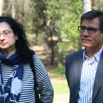 La regidora Míriam Riera i l'alcalde Xavier Fonollosa