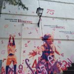Intervenció artística de Roc Blackblock