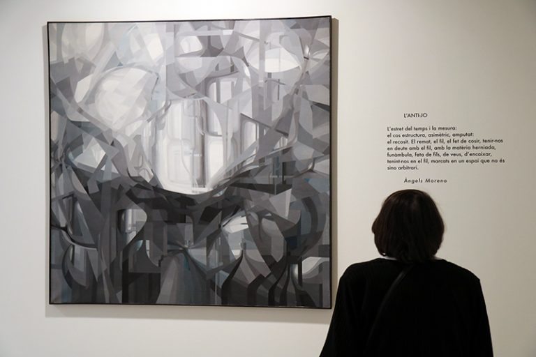 Deu poemes il·lustren pintures de l’artista abstracte Joan Claret al Muxart Espai d’Art