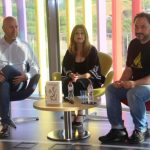 Presentació de 'Samhain'. Sergi Corral, Henar Casal i Roger Bonet