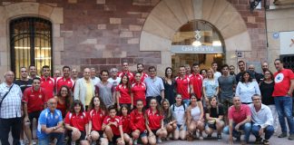 Els quatre equips del CF Martorell campions de les seves lligues reben un reconeixement per part del consistori Recepció CF Martorell