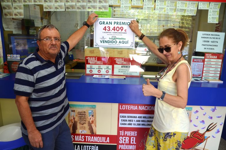L’Administració de Loteria número 2 de Martorell reparteix una Primitiva de 43.409 euros