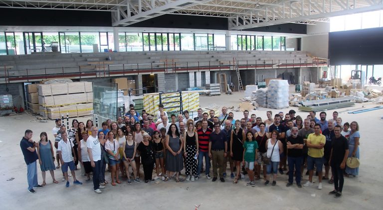 Les entitats esportives coneixen el nou pavelló a menys de dos mesos per a la seva inauguració