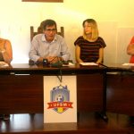 Presentació de la UFSM. carme Peñafiel, Xavier Fonollosa, Belén Leiva i Ismael Mañas