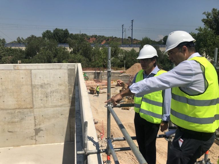 Les obres de la nova Estació de Tractament d’Aigua Potable avancen a bon ritme i acabaran abans del 2019