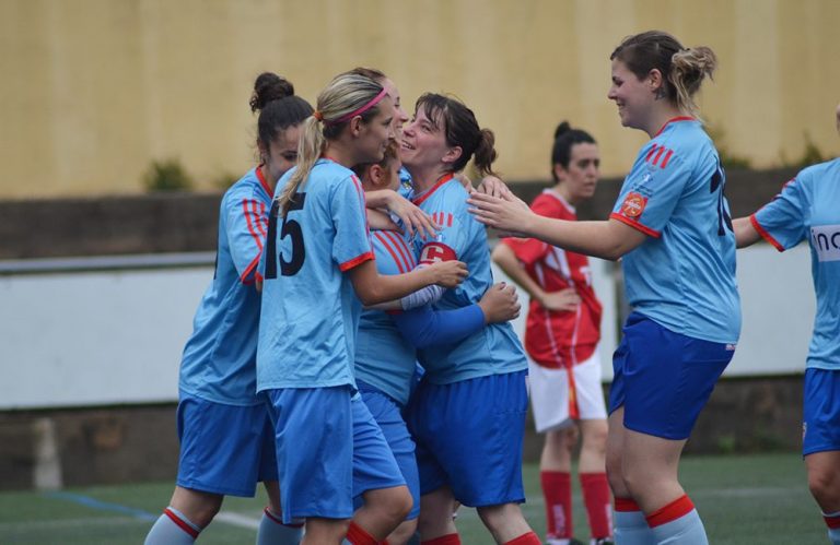 El primer equip femení del CF Martorell viu d’un gol al límit per sumar el primer triomf a Primera Divisió