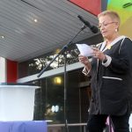 Acte commemoratiu de l'1-O d'Òmnium Cultural. Montse Fusalba