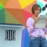Acte commemoratiu de l'1-O d'Òmnium Cultural. Montse Salas