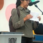 Acte commemoratiu de l'1-O d'Òmnium Cultural. Pilar González