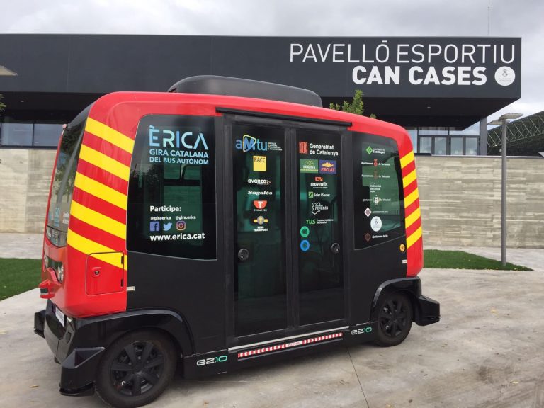 El bus autònom ÈRICA es prova aquesta setmana al carrer de Josep Vilar