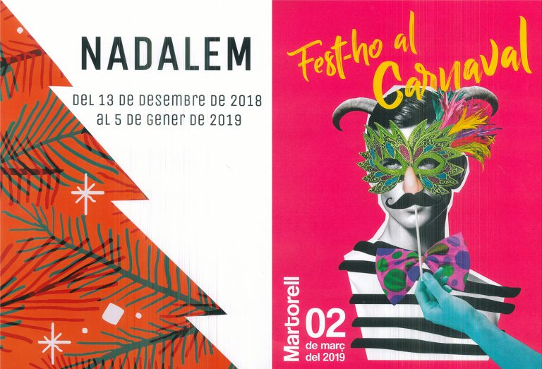 Judit Diemunsch i Martina Morató guanyen el 3r Concurs de Cartells de Nadalem i Carnaval