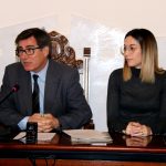 L'alcalde Xavier Fonollosa i la regidora Belén Leiva