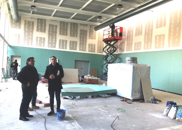 Avancen a bon ritme les obres del nou gimnàs de l’artística al CE La Vila