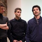 Inauguració de 'Individu'. D'esquerra a dreta, Roig, Saus i Àvila