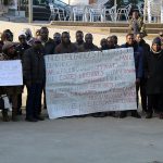 Concentració de ciutadans senegalesos a Martorell