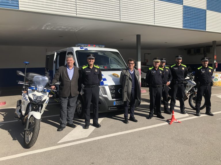 La Policia Local incorpora a la flota una nova furgoneta d’atestats i dues motocicletes