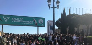 Alumnes martorellencs coneixen l’oferta educativa al Saló de l’Ensenyament de Barcelona Alumnes Joan Oró al Saló de l'Ensenyament