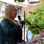 Acte electoral del PSC. Manoli Franco