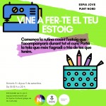 Activitats Espai Jove. Nord. Setembre 2019