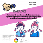 Activitats Espai Jove. Nord. Setembre 2019