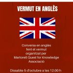 Vermut en anglès a la Biblioteca Martorell