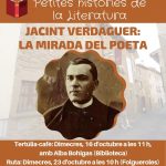 Tertúlia-cafè: 'Jacint Verdaguer, la mirada del poeta