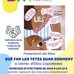 Presentació del llibre 'Què fan les tetes quan dormen?'