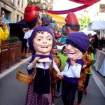 Capgrossos i Flabiolaires dels 4 Dracs, a la 35a Festa del Flabiol d'Arbúcies (Foto: Joan Carles Ambrojo)